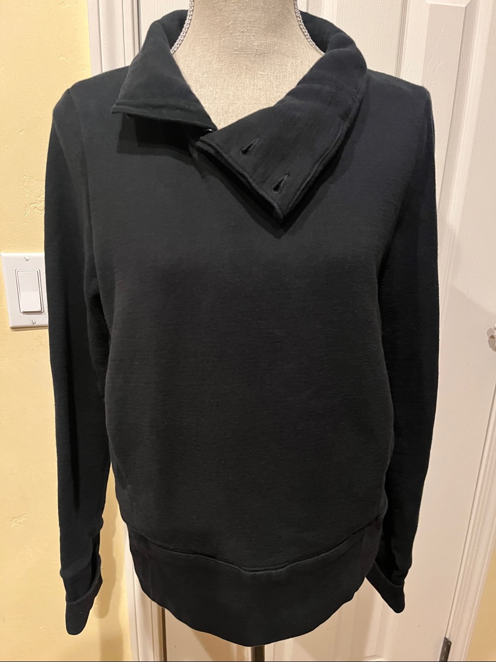 Helmut Lang Black Pullover Sweatshirt